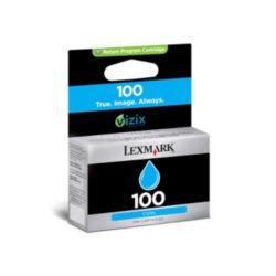 Lexmark 100 Ink Cartridge, Cyan Single Pack, 14N0900E
